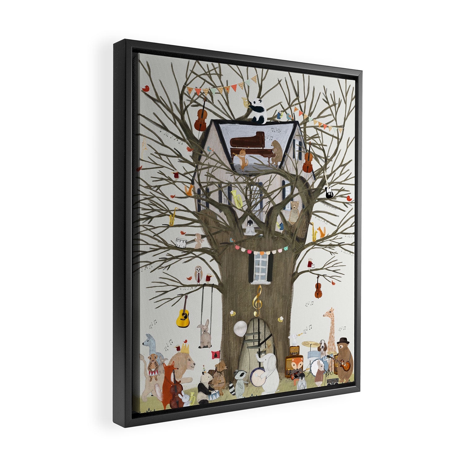 the symphony tree Framed Canvas Print Gallery Image 2