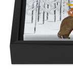 the white forest Framed Canvas Print Gallery Image 3