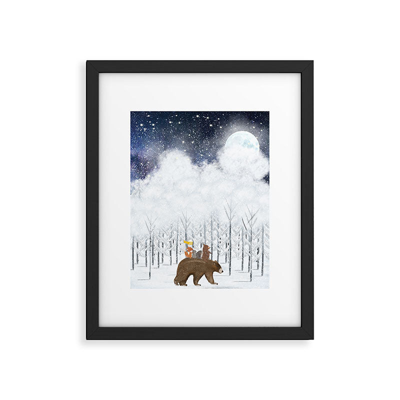 the white forest Framed Art Print Gallery Image 6