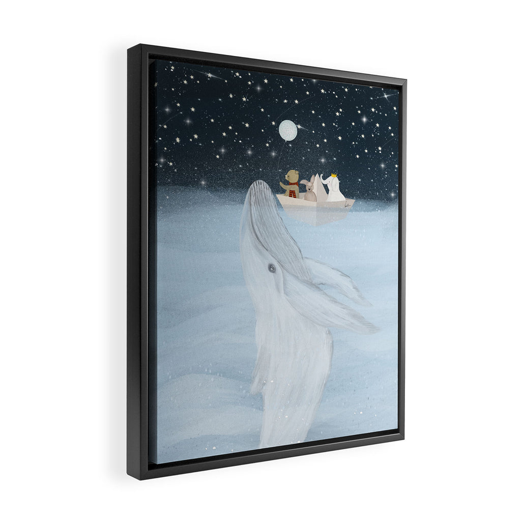 the white whale Framed Canvas Print Gallery Image 2