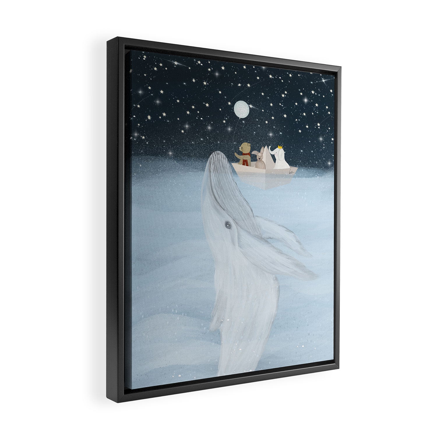 the white whale Framed Canvas Print Gallery Image 2