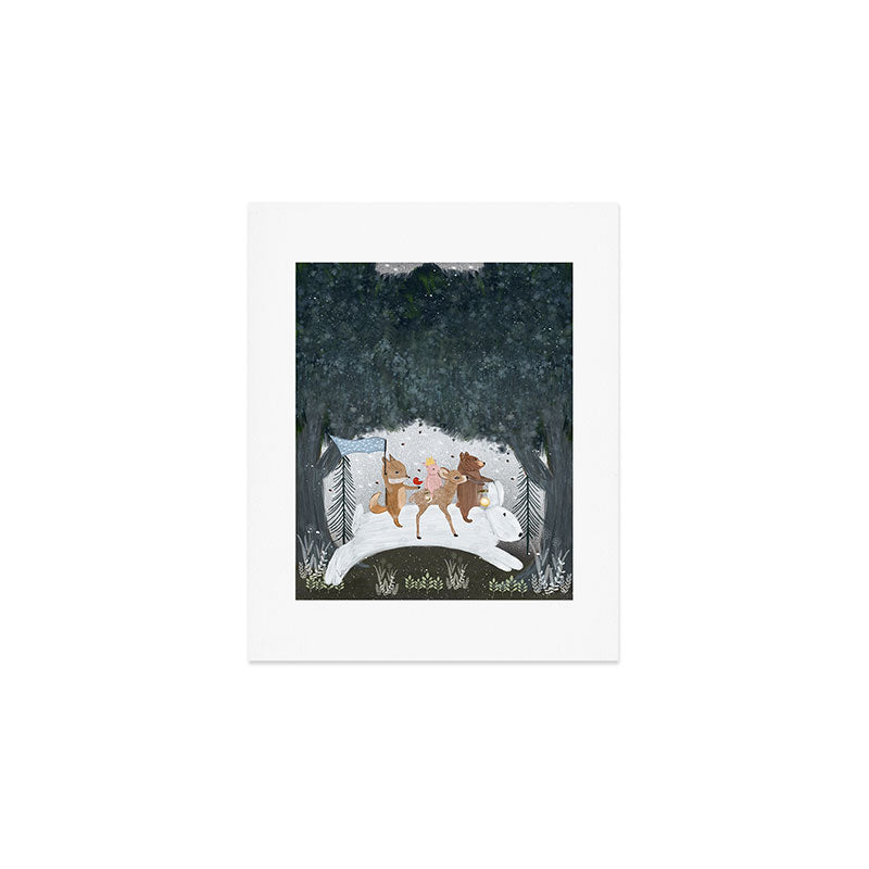 the winter bunny Art Print Gallery Image 1
