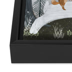 the winter bunny Framed Canvas Print Gallery Image 3