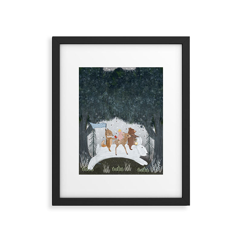the winter bunny Framed Art Print Gallery Image 6