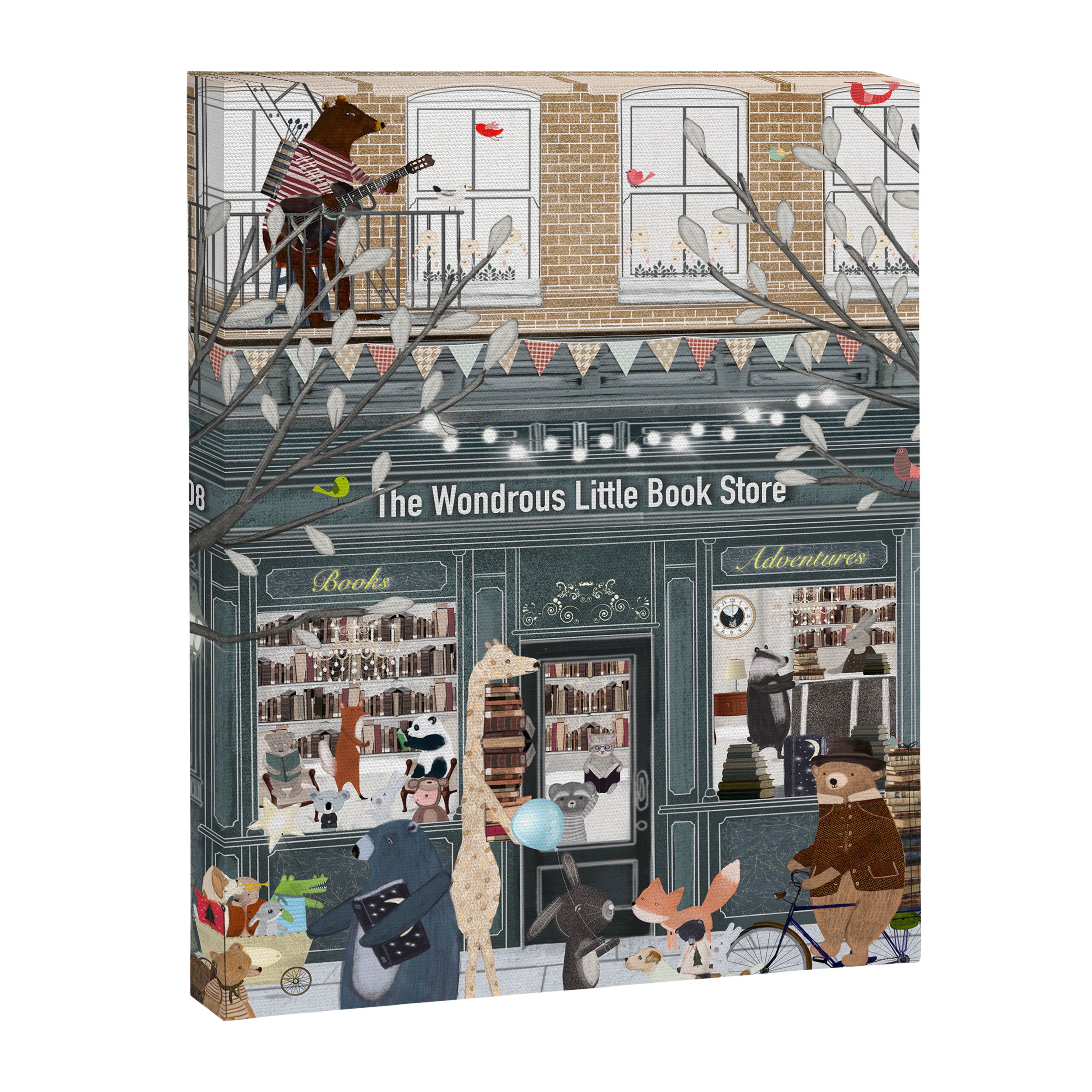 the wondrous little book store Canvas Print Gallery Image 6