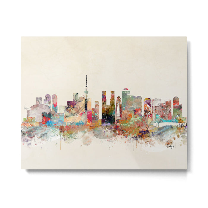 tokyo japan skyline Metal Print Gallery Image 1