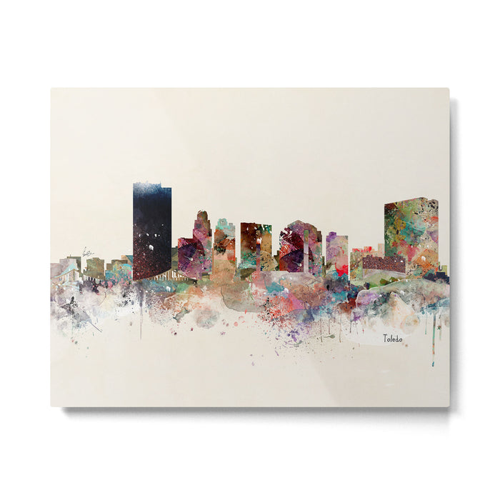toledo ohio skyline Metal Print Gallery Image 1