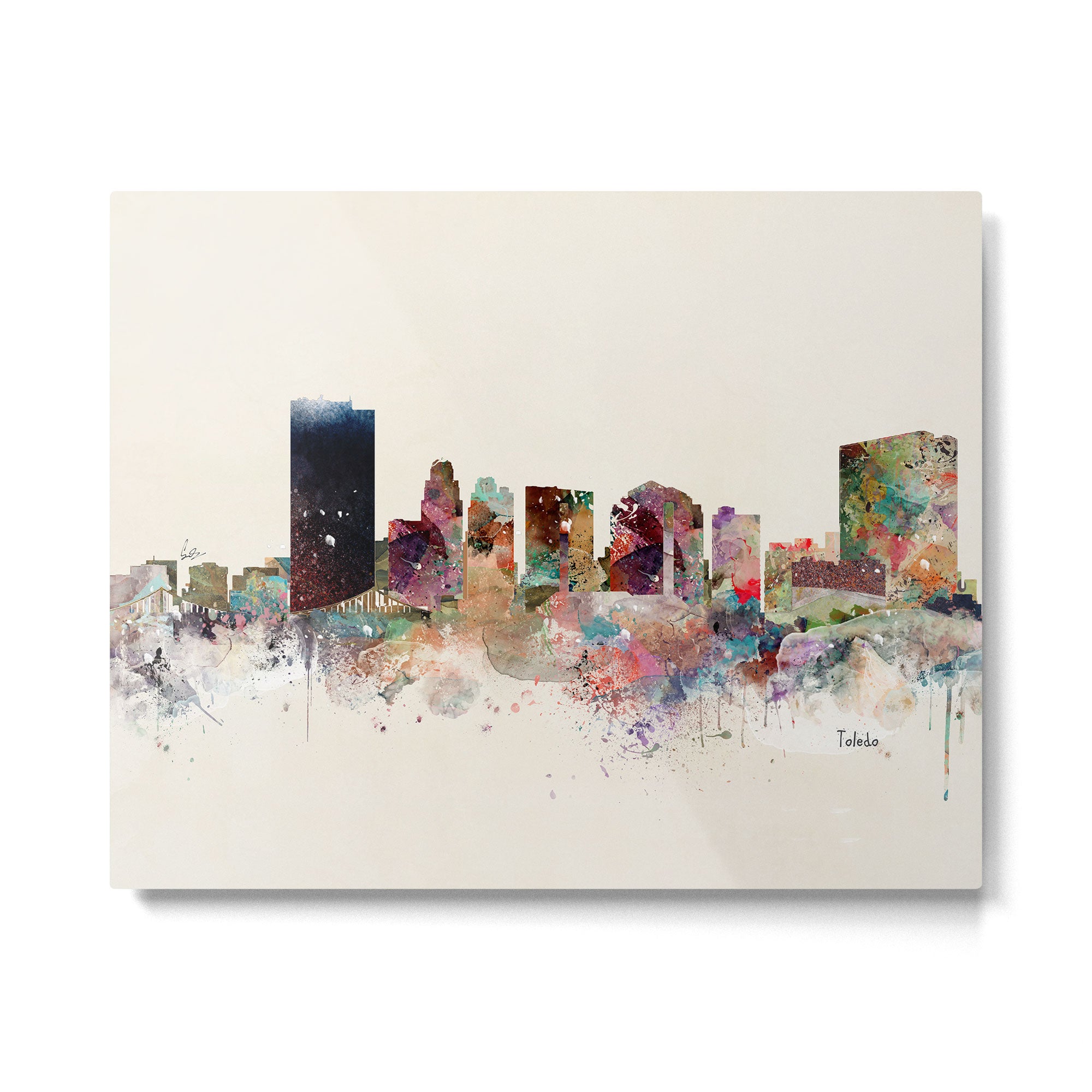 toledo ohio skyline Metal Print Gallery Image 6
