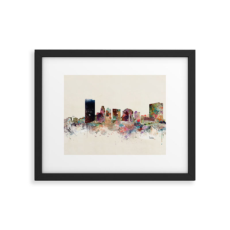toledo ohio skyline Framed Art Print Gallery Image 6
