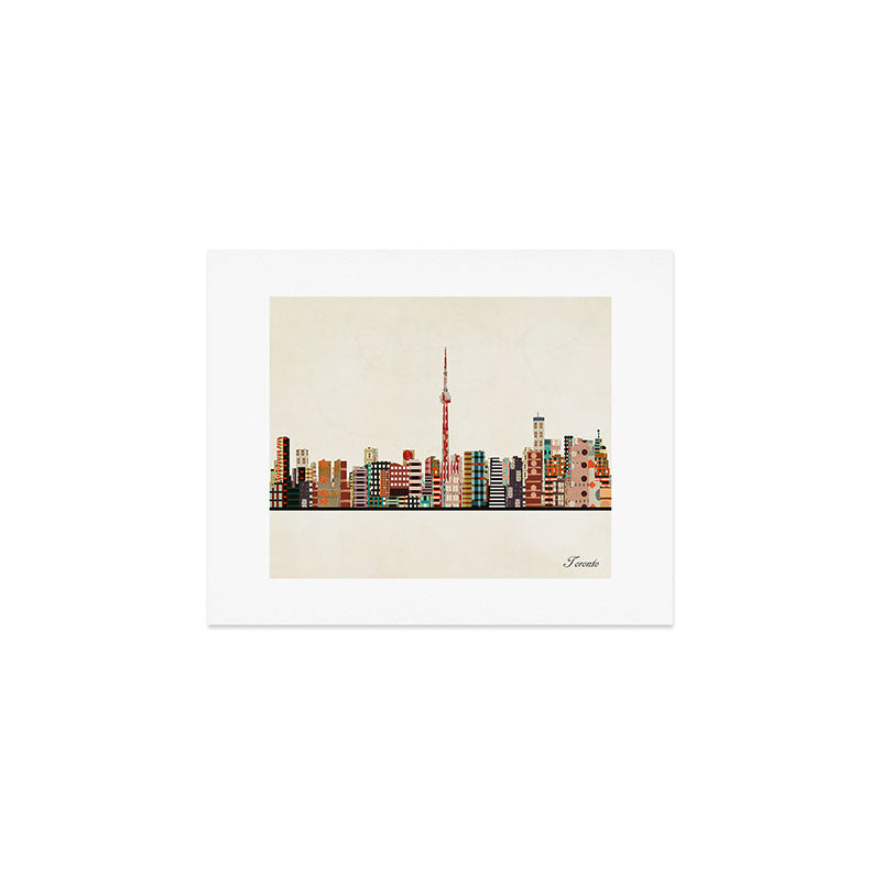 toronto city skyline Art Print Gallery Image 1