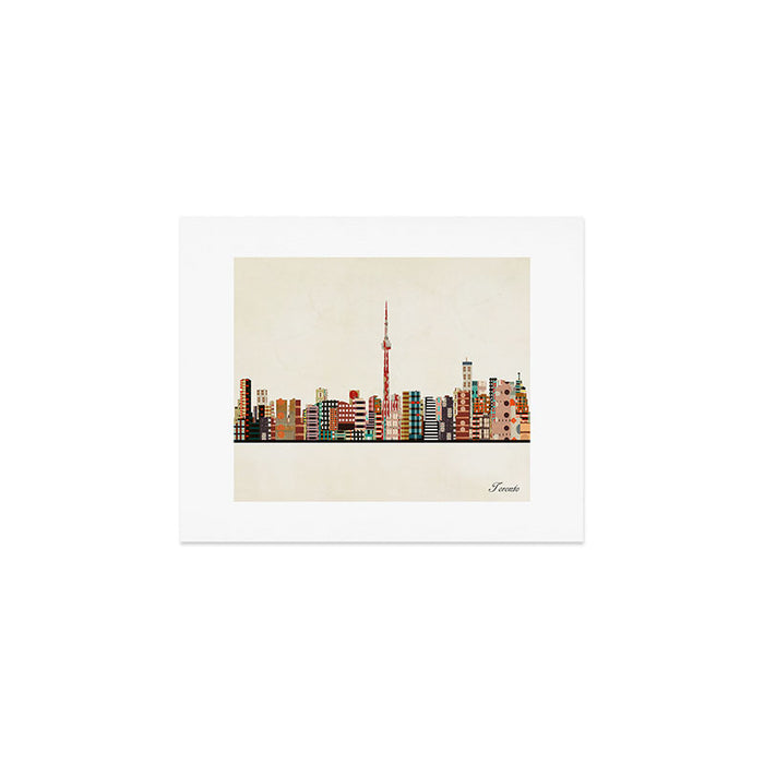 toronto city skyline Art Print Gallery Image 1