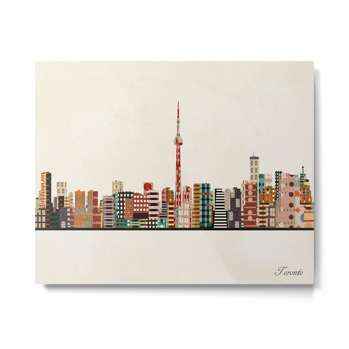 toronto city skyline Metal Print Gallery Image 1