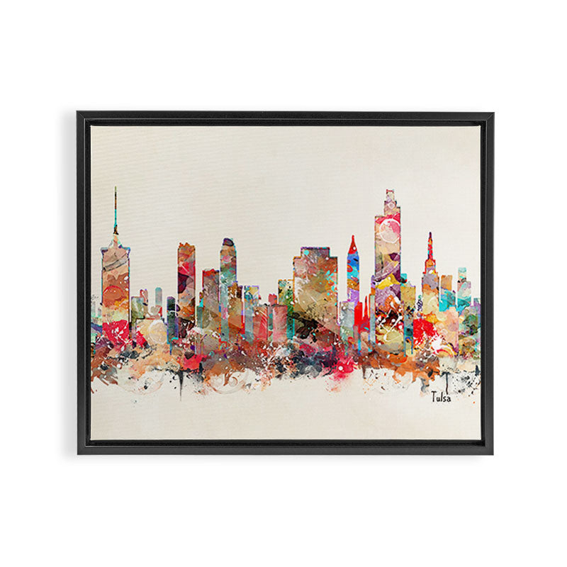 tulsa oklahoma Framed Canvas Print Gallery Image 2