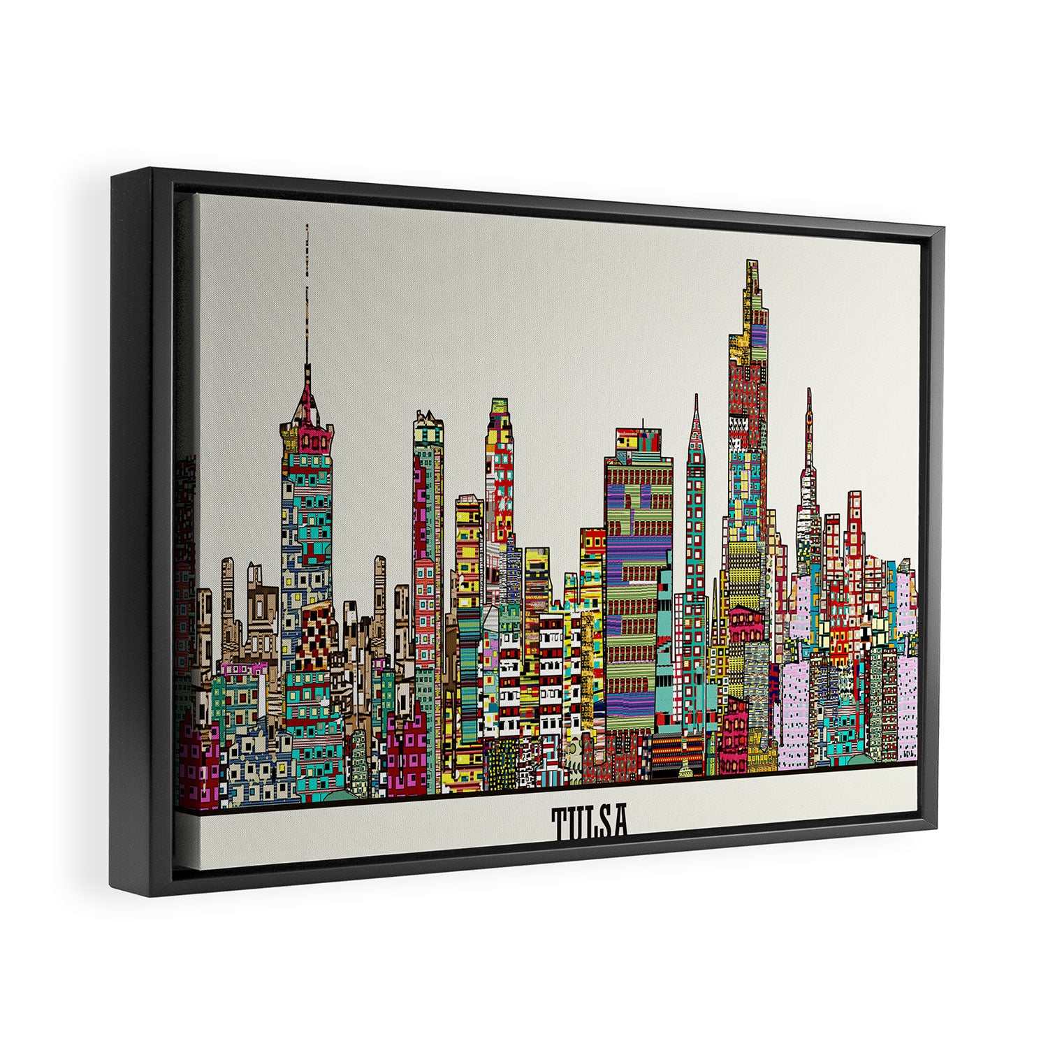 Tulsa oklahoma Framed Canvas Print Gallery Image 6