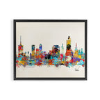 Tulsa Oklahoma skyline Framed Canvas Print Gallery Image 2