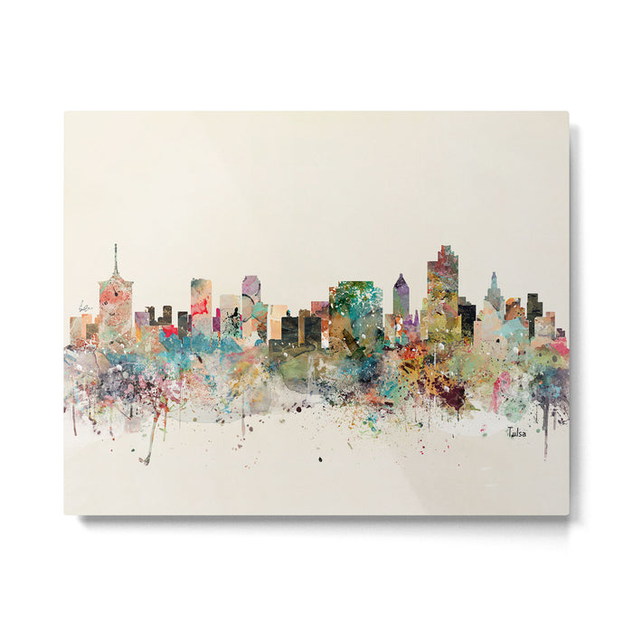 tulsa oklahoma skyline Metal Print Gallery Image 1