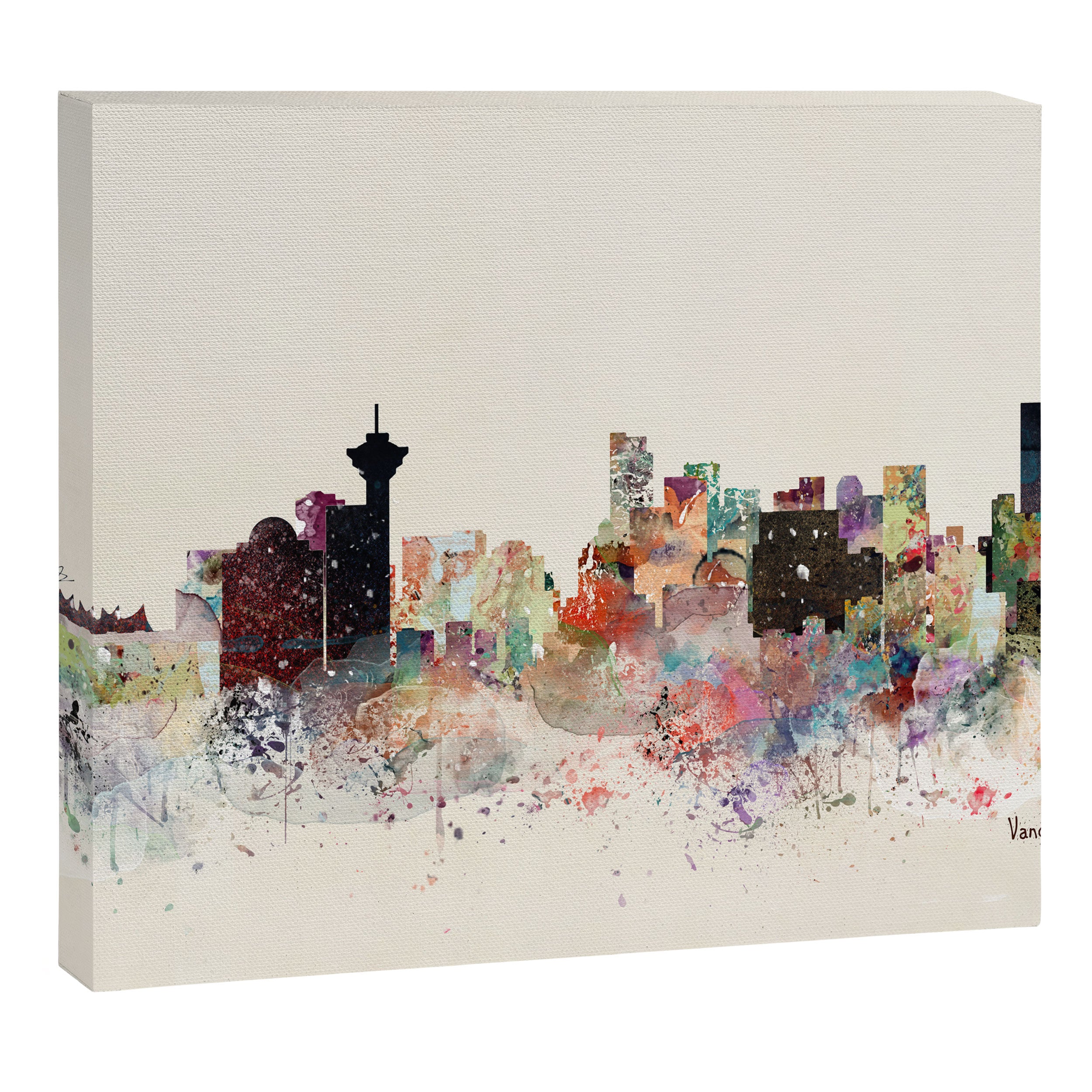 vancouver skyline Canvas Print Gallery Image 3