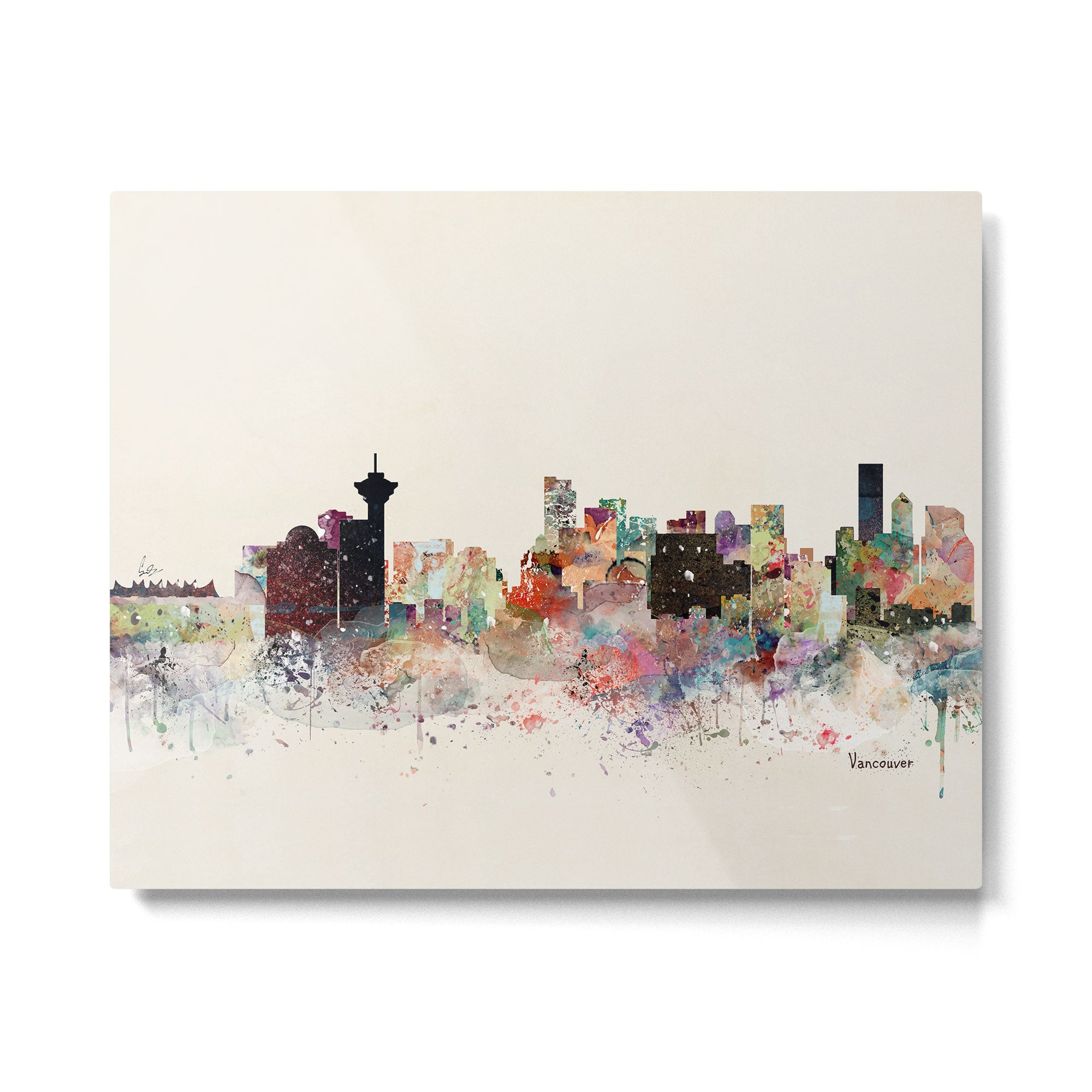 vancouver skyline Metal Print Gallery Image 6