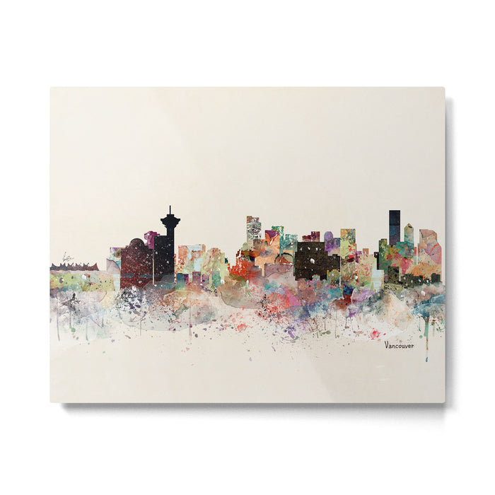 vancouver skyline Metal Print Gallery Image 1