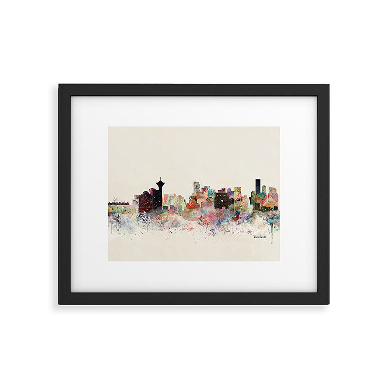 vancouver skyline Framed Art Print Gallery Image 4