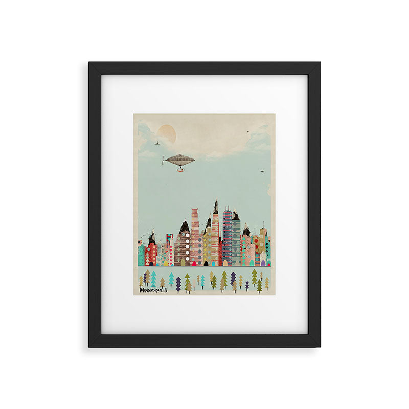 visit minneapolis minnesota Framed Art Print Gallery Image 5