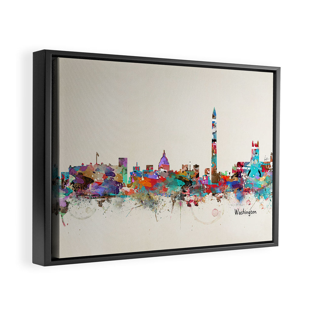 Washington dc skyline Framed Canvas Print Gallery Image 6