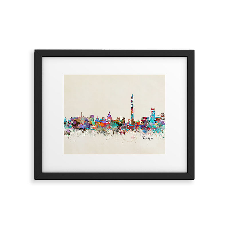 Washington dc skyline Framed Art Print Gallery Image 5