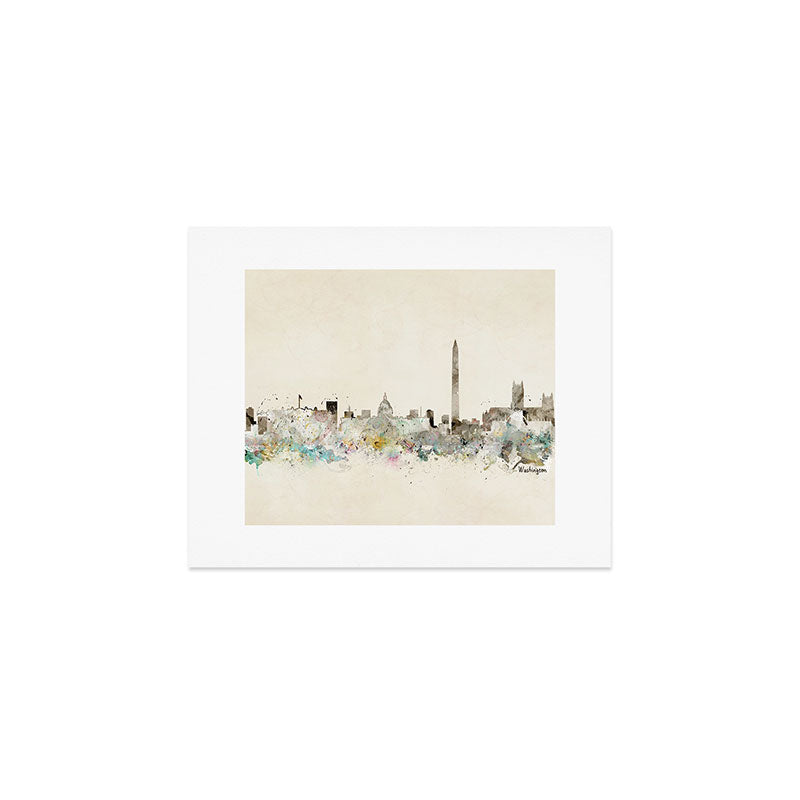 washington dc skyline Art Print Gallery Image 1