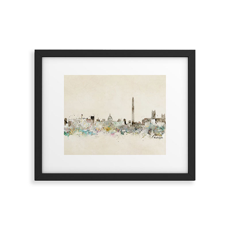 washington dc skyline Framed Art Print Gallery Image 5
