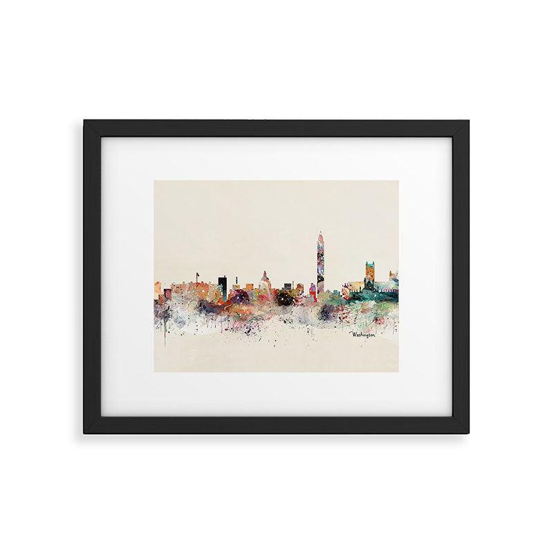 washington dc skyline Framed Art Print Gallery Image 6
