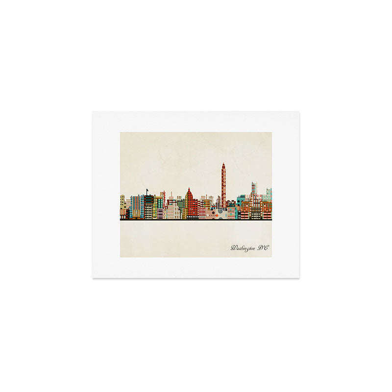 washington dc skyline Art Print Gallery Image 1