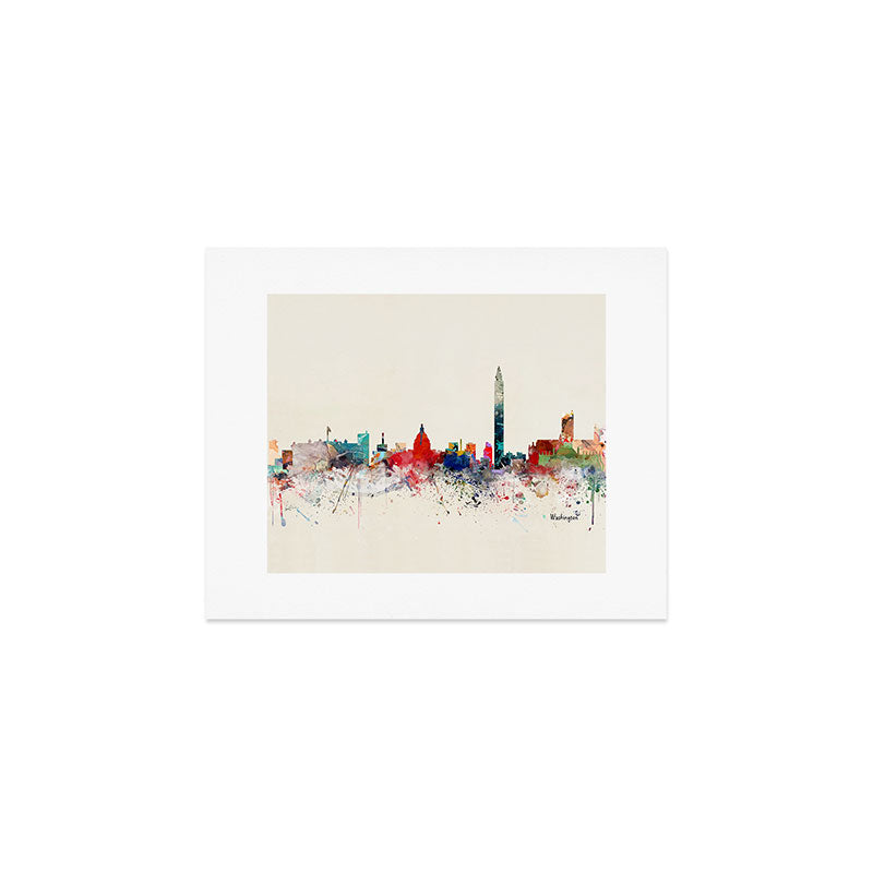 washington skyline Art Print Gallery Image 1