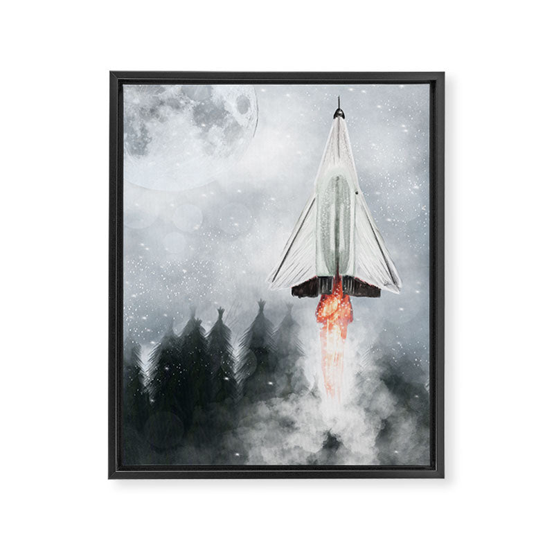 we have lift off Framed Canvas Print Gallery Image 6
