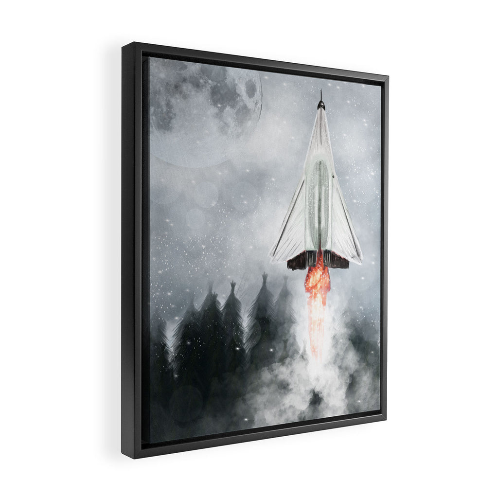 we have lift off Framed Canvas Print Gallery Image 2