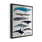 whales Framed Canvas Print Gallery Image 2