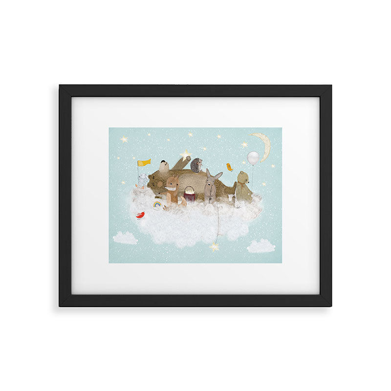 with the clouds Framed Art Print Gallery Image 6