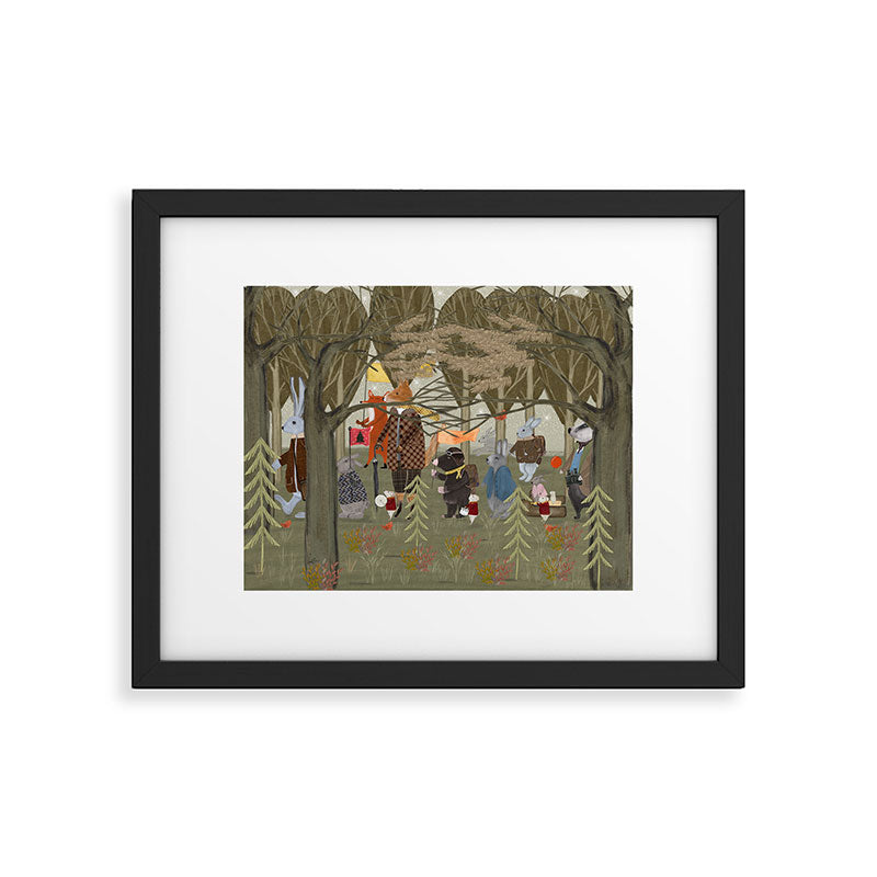 woodland parade Framed Art Print Gallery Image 5