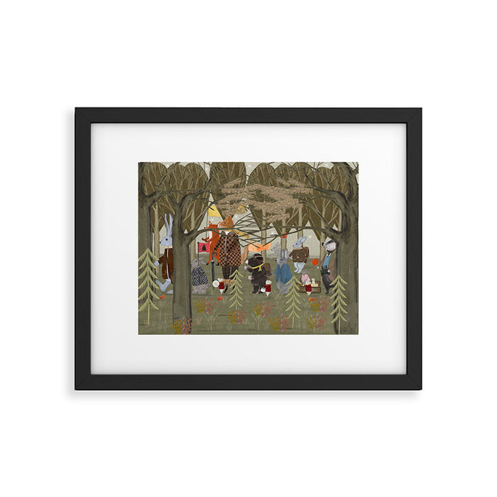 woodland parade Framed Art Print Gallery Image 1