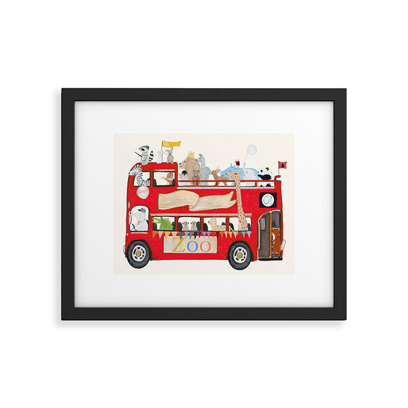 zoo lane Framed Art Print Gallery Image 6