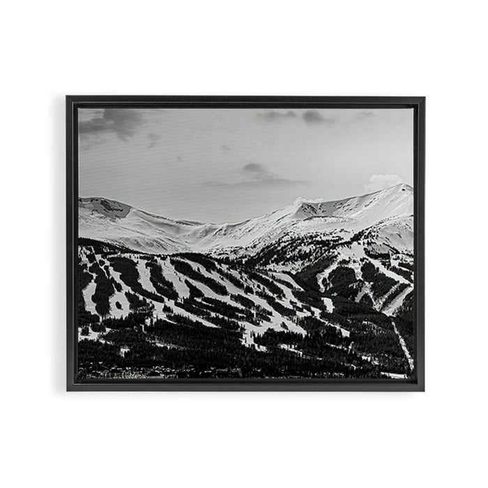Breckenridge Ski Resort Panorama Framed Canvas Print Gallery Image 1