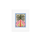 Modern Preppy Leopard Cat Jungle Oasis Art Print Gallery Image 1