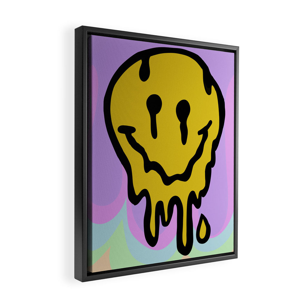 Melty Melt Smile Framed Canvas Print Gallery Image 2