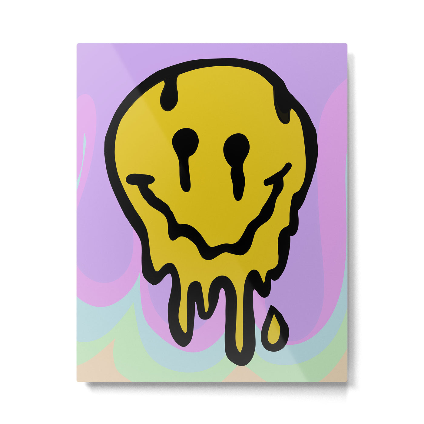 Melty Melt Smile Metal Print