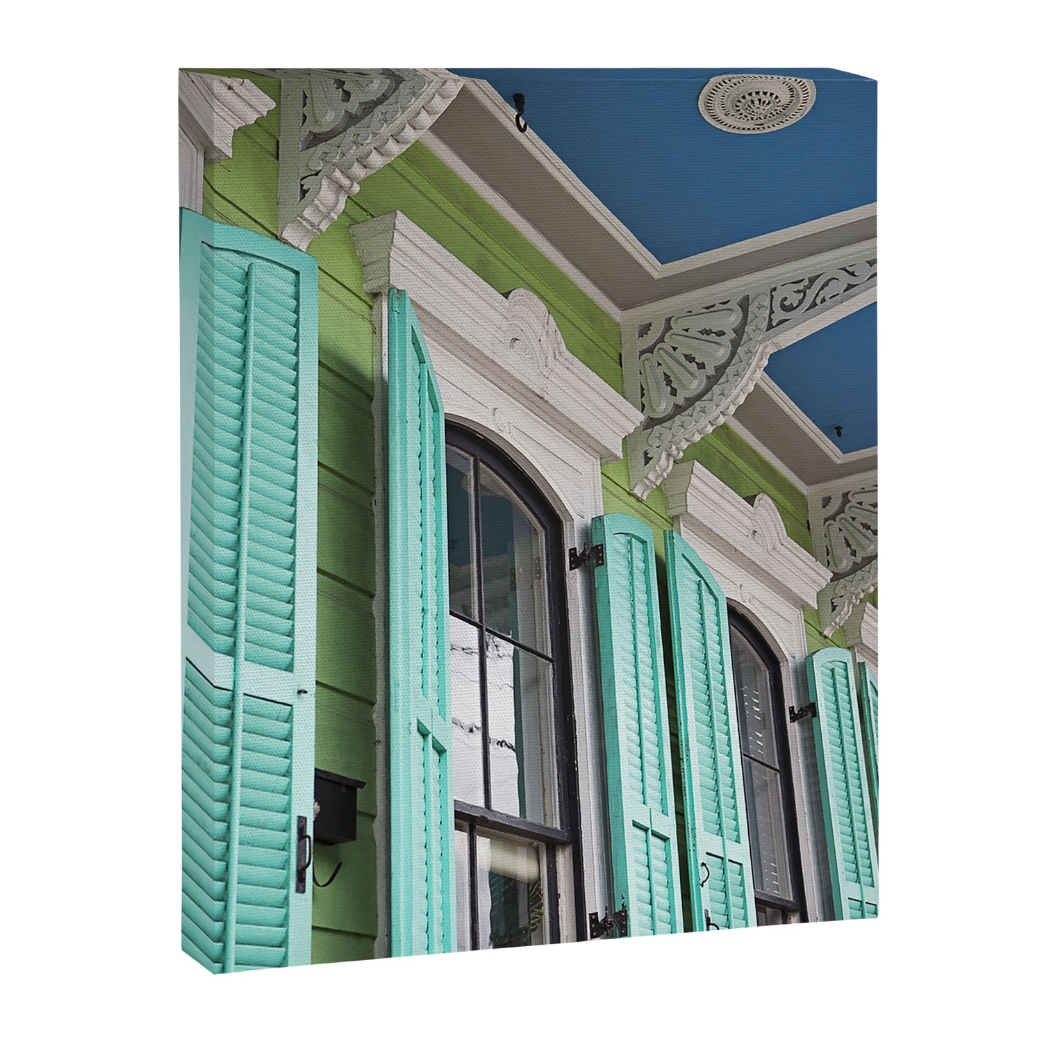 New Orleans Colorful Porch Canvas Print Gallery Image 6
