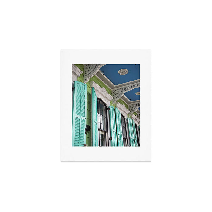 New Orleans Colorful Porch Art Print Gallery Image 1
