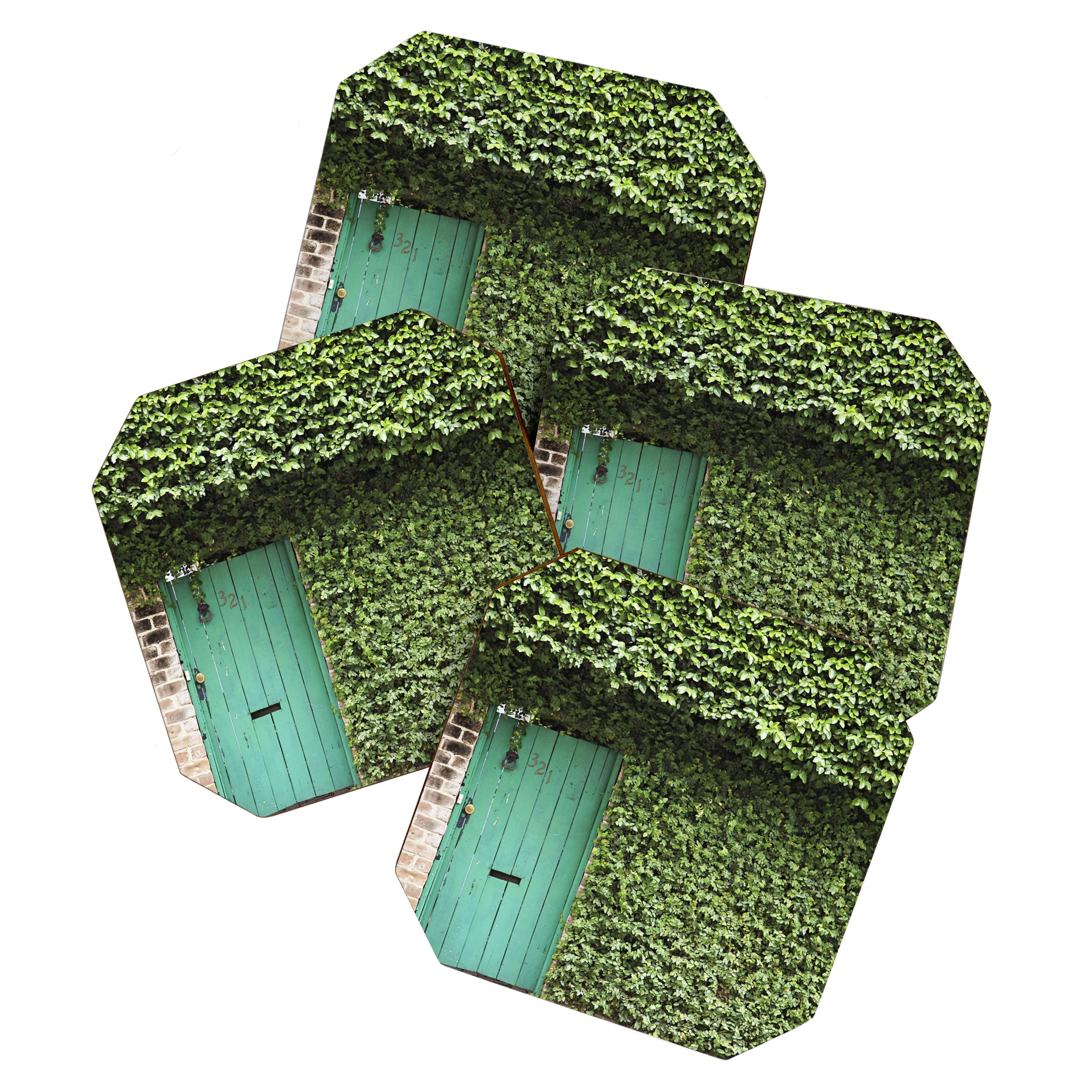 Savannah Georgia 321 Green Door Coaster Gallery Image 1