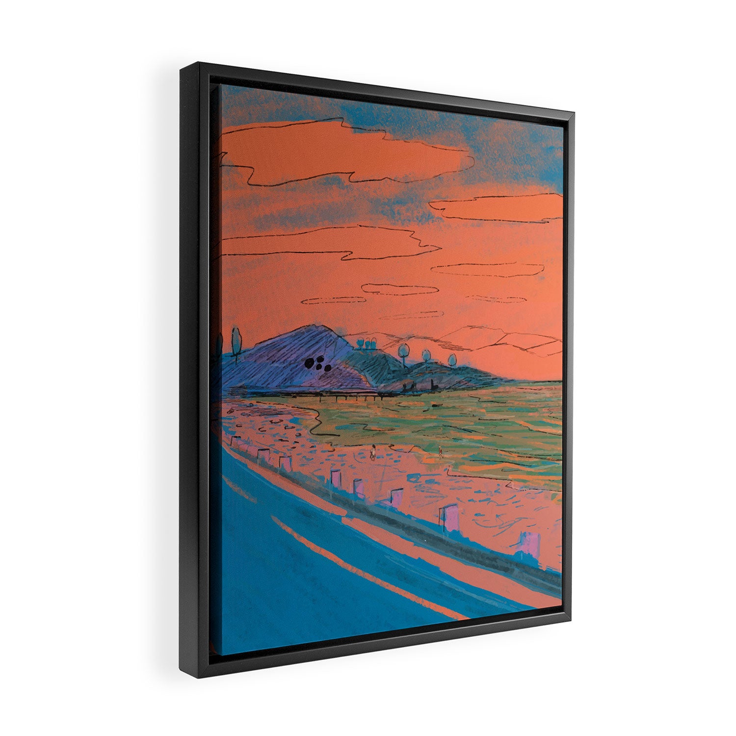 Life's A Beach.  Framed Canvas Print Gallery Image 2
