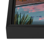 Night Sky House.  Framed Canvas Print Gallery Image 2
