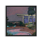 Night Sky House.  Framed Canvas Print Gallery Image 3