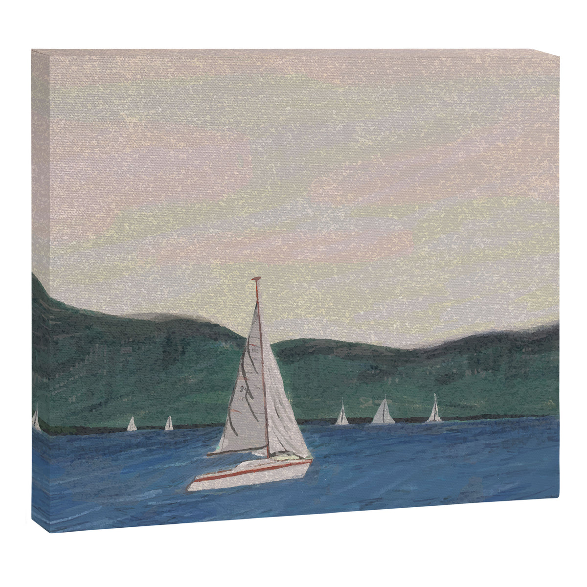 Sailboats.  Canvas Print Gallery Image 6